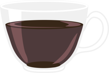 Şeffaf arkaplan resmi şeffaf kahve fincanı