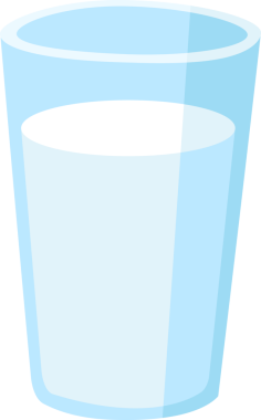 Şeffaf arkaplan resmi Bir bardak süt