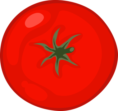 şeffaf arkaplan resmi üst görünüm domatesi