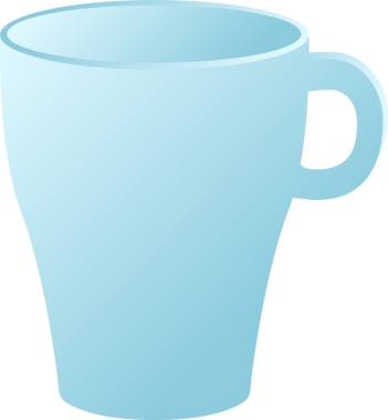 şeffaf arkaplan resmi zarif mavi gradyan bardak