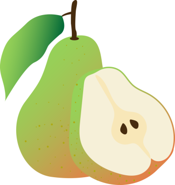 şeffaf arkaplan resmi gradyan meyve armudu