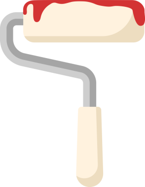 şeffaf arkaplan resim silindir boya fırçası