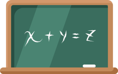 şeffaf arkaplan resmi tahtası ve tebeşir