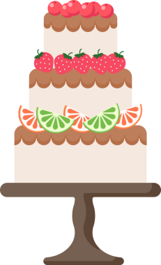 Şeffaf arkaplan resmi. Çilekli çilekli çilekli pasta.