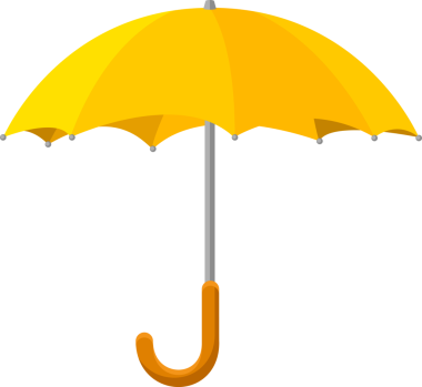 şeffaf arkaplan resmi sarı şemsiye