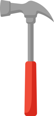 şeffaf arkaplan karikatür çekiç