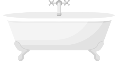 şeffaf arkaplan resmi küvet ve musluk