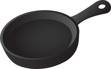 Demir yuvarlak pan şeffaf arkaplan resmi