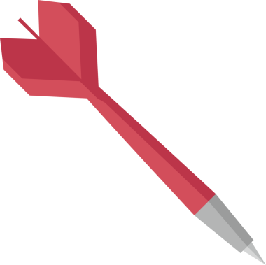 kırmızı çelik uçlu dart