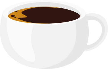 Bir fincan kahve resmi.