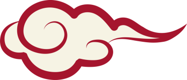 spiral eğri geleneksel Çin tarzı bulut çizimi