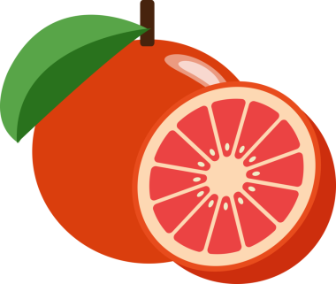 Renkli gıda meyvesi kırmızı greyfurt