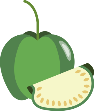 Renkli yemek meyveli domates.