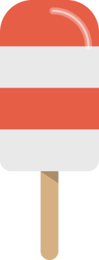 Renkli, tatlı, tatlı buzlu dondurma.