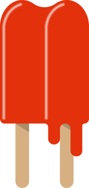 Renkli, tatlı, tatlı buzlu dondurma.