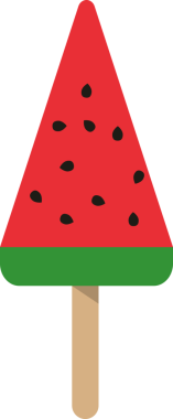 Renkli, tatlı, tatlı buzlu dondurma.