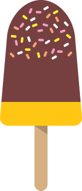 Renkli, tatlı, tatlı buzlu dondurma.