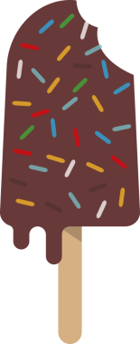 Renkli, tatlı, tatlı buzlu dondurma.