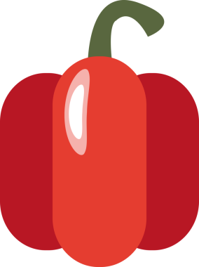 Renkli gıda malzemeleri, sebze kırmızısı biber.