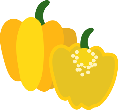 Renkli gıda malzemesi sebze Sarı İskoç biberi