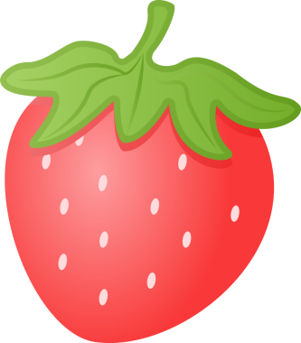 meyve çileği karikatürü çizimi izole nesne 