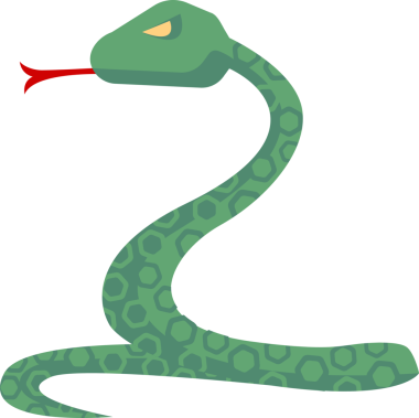 saydam arkaplan resmi Karikatür hayvan yeşil zehirli yılan izole nesne çizimi