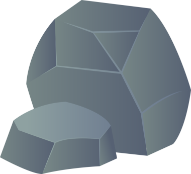 şeffaf arkaplan resmi Karikatür taşı izole nesne illüstrasyonu