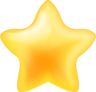 3D gerçekçi noel süsleri şirin çizgi film yıldızları