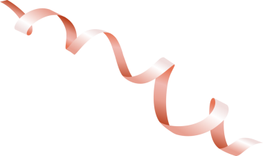 3D gerçekçi noel süsü pembe spiral kurdele