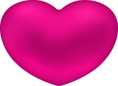 3D gerçekçi mor pembe aşk kalbi