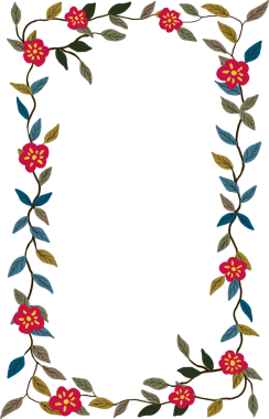 El çizimi stili illüstrasyon botanik bahçesi bitki yaprağı asma çerçevesi