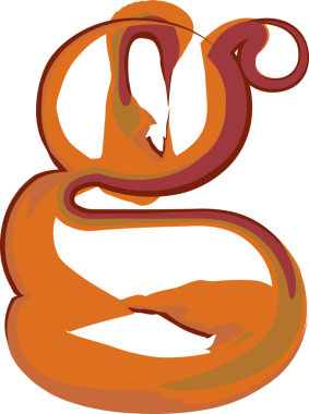 El çizimi boya alfabesi küçük harf g