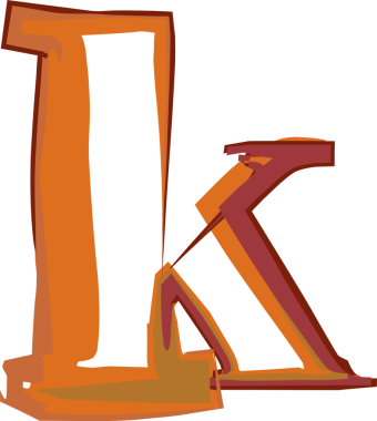 El çizimi boya alfabesi küçük harf k