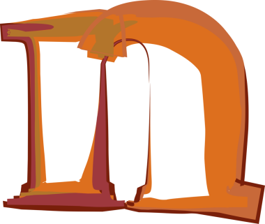 El çizimi boya alfabesi küçük harf n