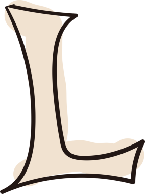 Graffiti el çizimi stil alfabesi harfi büyük harf L