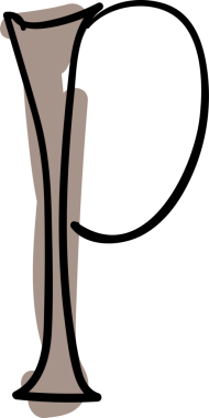 Graffiti el çizimi biçim alfabesi küçük harf p p