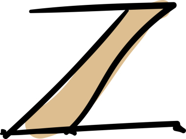 Graffiti el çizimi biçim alfabesi küçük harf z