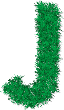 3D gerçekçi yeşil çimen yazı tipi metin sanatı büyük harf alfabesi