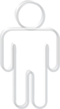 Şeffaf cam doku simgesi erkek işareti