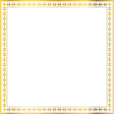 Lüks altın kare çerçeve botanik bahçesi vingate deseni