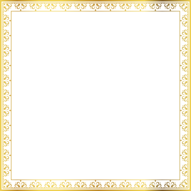 Lüks altın kare çerçeve botanik bahçesi vingate deseni