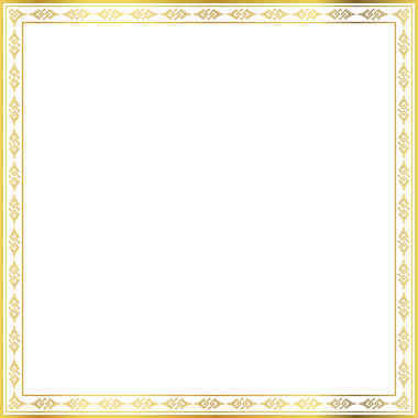 Lüks altın kare çerçeve botanik bahçesi vingate deseni