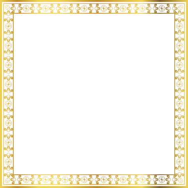 Lüks altın kare çerçeve botanik bahçesi vingate deseni