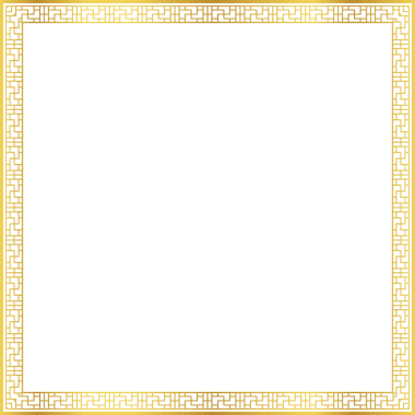 Lüks altın kare çerçeve botanik bahçesi vingate deseni
