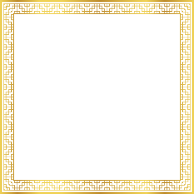Lüks altın kare çerçeve botanik bahçesi vingate deseni