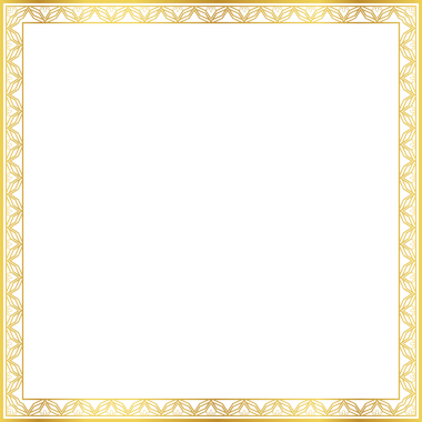 Lüks altın kare çerçeve botanik bahçesi vingate deseni