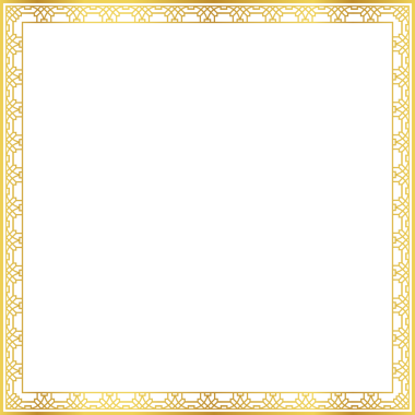 Lüks altın kare çerçeve botanik bahçesi vingate deseni