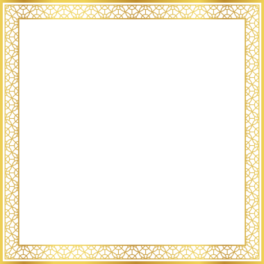 Lüks altın kare çerçeve botanik bahçesi vingate deseni