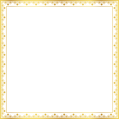 Lüks altın kare çerçeve botanik bahçesi vingate deseni