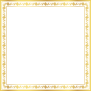 Lüks altın kare çerçeve botanik bahçesi vingate deseni